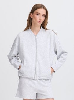 Artikelbild Damen Strickfleecejacke - IHMSKYLA CA von Ichi in hellgrau uni