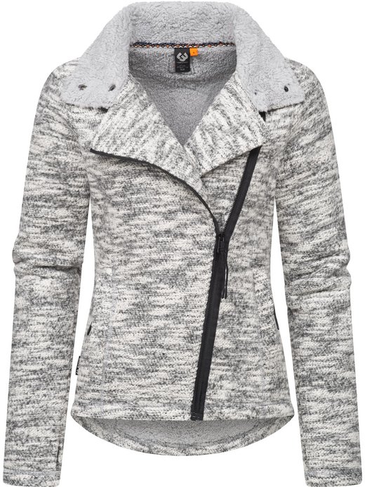 Damen Strickfleecejacke - Saskie Melange