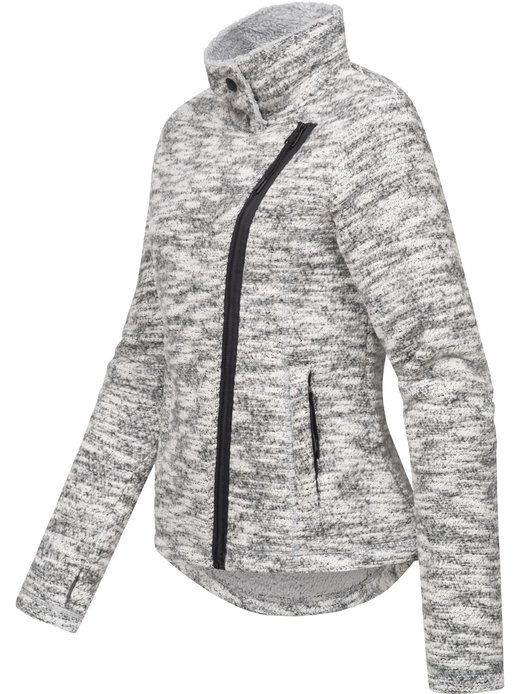 Damen Strickfleecejacke - Saskie Melange