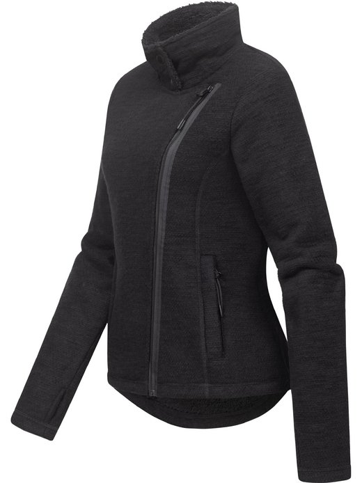 Damen Strickfleecejacke - Saskie Melange