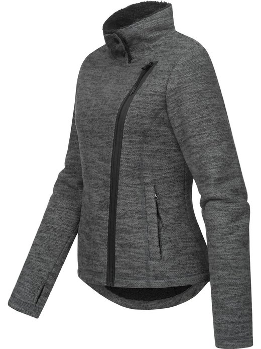 Damen Strickfleecejacke - Saskie Melange