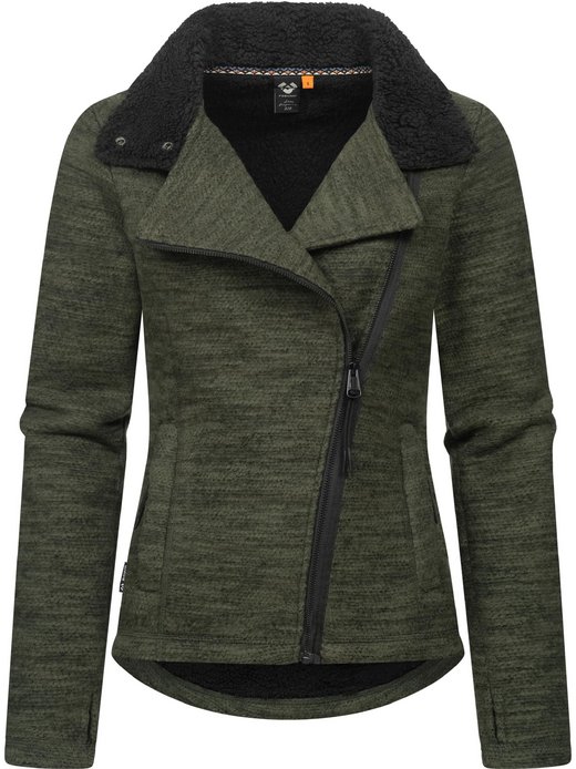 Damen Strickfleecejacke - Saskie Melange