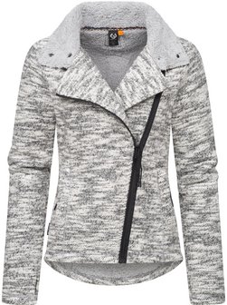 Damen Strickfleecejacke - Saskie Melange