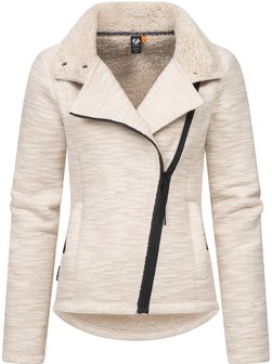 Damen Strickfleecejacke - Saskie Melange