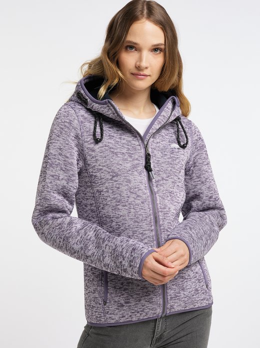 Damen Strickfleecejacke