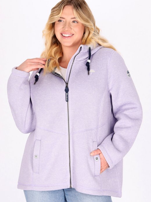 Damen Strickfleecejacke