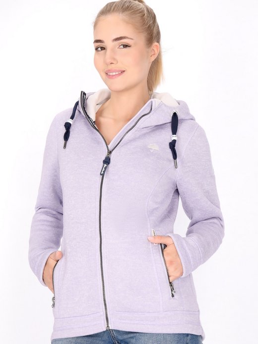 Damen Strickfleecejacke
