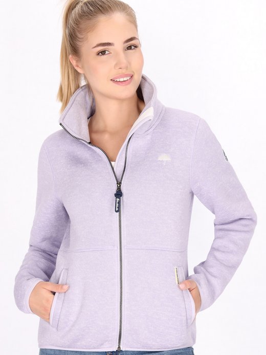 Damen Strickfleecejacke