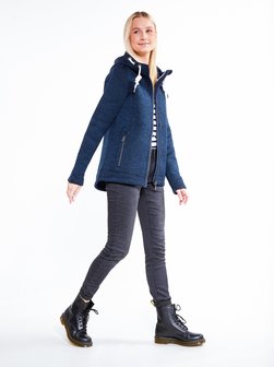 Damen Strickfleecejacke