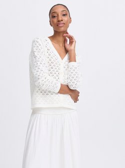 Artikelbild Damen Strickjacke - BYNAJO von B.Young in weiß strukturiert