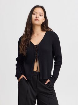 Artikelbild Damen Strickjacke - IHKALESSI CA von Ichi in schwarz uni
