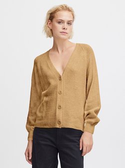 Artikelbild Damen Strickjacke - IHKAMARA von Ichi in gelb uni