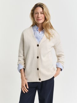 Damen Strickjacke aus Wolle mit Cashmere-Anteil