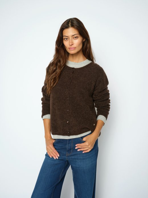 Damen Strickjacke mit Alpaka-Anteil - MMAlmine