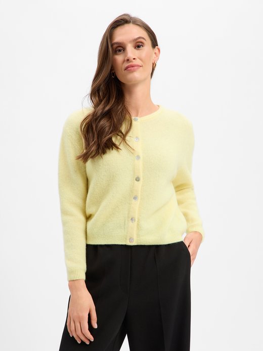 Damen Strickjacke mit Alpaka und Wolle