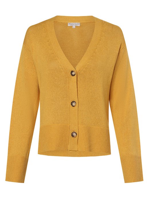 Damen Strickjacke mit Leinen-Anteil