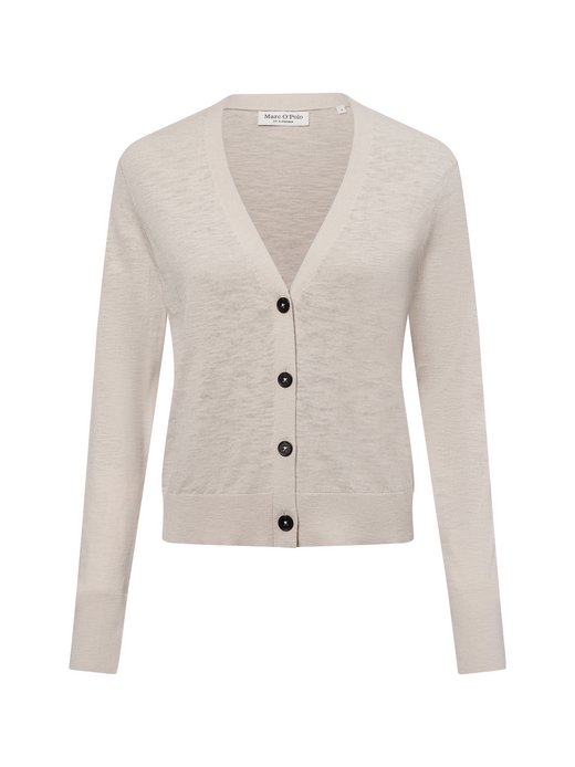 Damen Strickjacke mit Leinen-Anteil