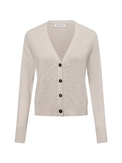 Artikelbild Damen Strickjacke mit Leinen-Anteil von Marc O'Polo in beige uni