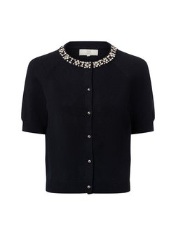 Damen Strickjacke mit Merinowollanteil