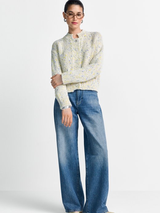 Damen Strickjacke mit Schurwoll-Anteil