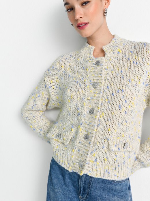 Damen Strickjacke mit Schurwoll-Anteil