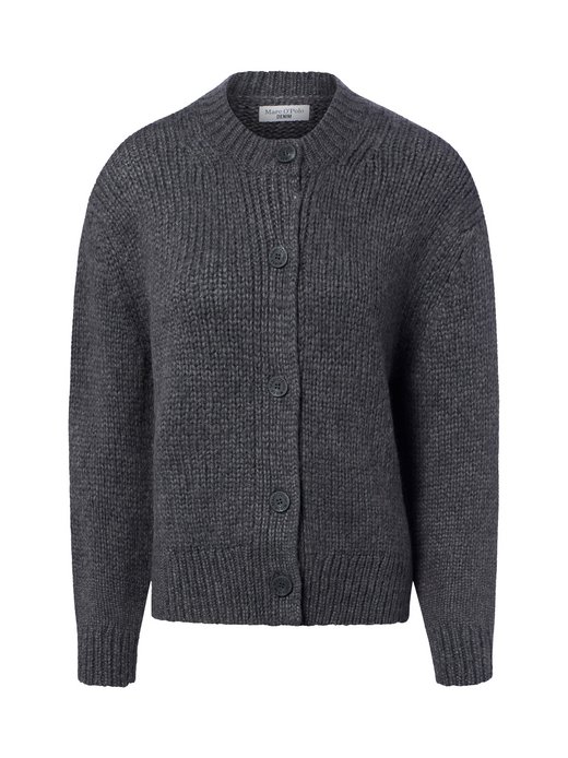 Damen Strickjacke mit Schurwoll- und Alpaka-Anteil