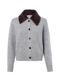 Damen Strickjacke mit Woll-Anteil - Dofur