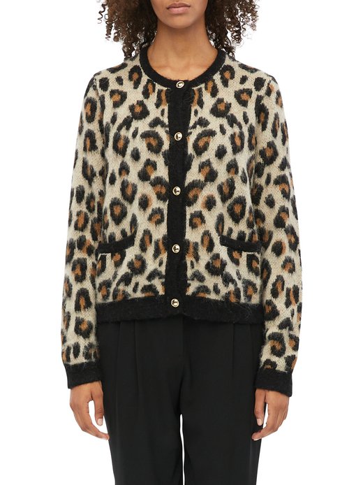 Damen Strickjacke mit Woll- und Alpaka-Anteil