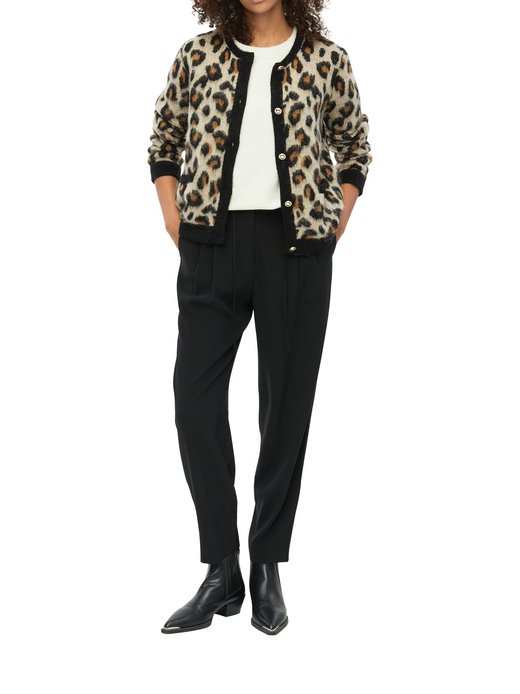 Damen Strickjacke mit Woll- und Alpaka-Anteil