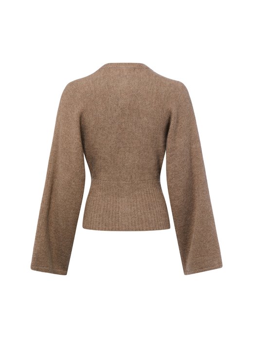 Damen Strickjacke mit Woll- und Alpaka-Anteil