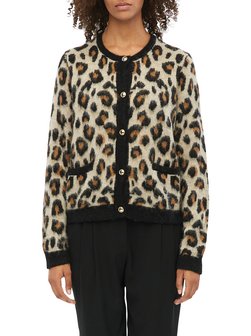 Damen Strickjacke mit Woll- und Alpaka-Anteil