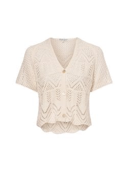 Artikelbild Damen Strickjacke von Marie Lund in ecru strukturiert