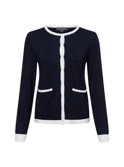 Artikelbild Damen Strickjacke von Franco Callegari in marine weiß uni