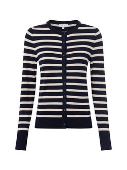 Artikelbild Damen Strickjacke von Marie Lund in marine beige gestreift