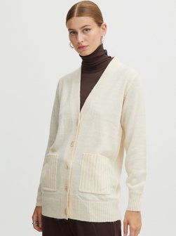 Artikelbild Damen Strickjacke von Ichi in beige meliert