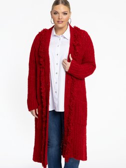 Artikelbild Damen Strickjacke von YOEK in rot uni