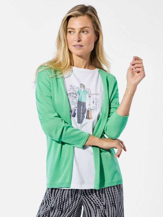 Damen Strickjacken Uni