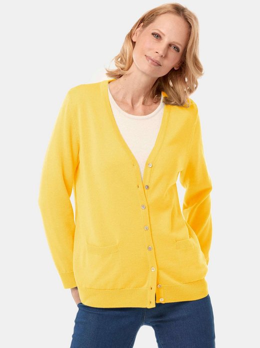 Damen Strickjacken Uni