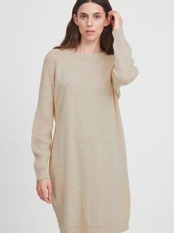 Artikelbild Damen Strickkleid - IHNOVO von Ichi in beige meliert