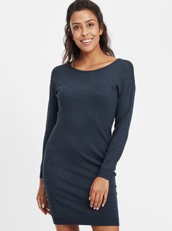 Artikelbild Damen Strickkleid - OXElla von OXMO in blau gemustert