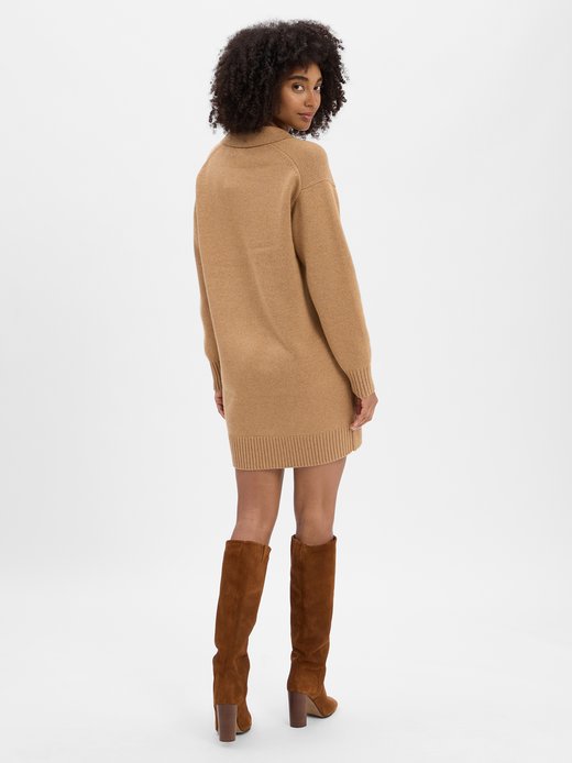 Damen Strickkleid mit Wollanteil