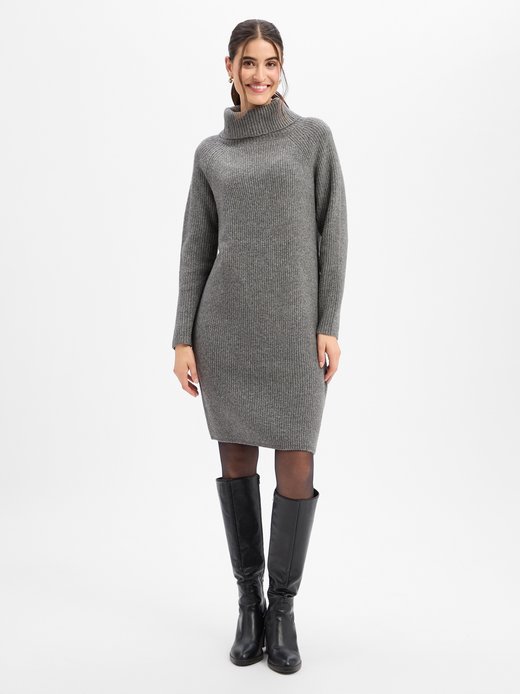 Damen Strickkleid mit Wollanteil