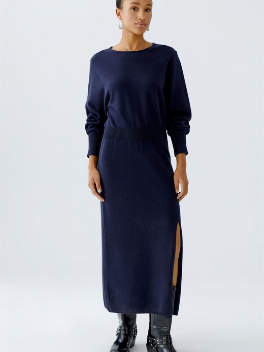 Blazer Strickkleid Damen Tailliert Coole Blazerkleider FULUJIDI