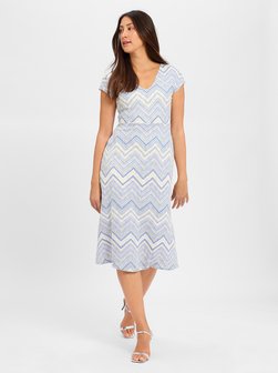 Artikelbild Damen Strickkleid von s.Oliver BLACK LABEL in flieder mehrfarbig gemustert