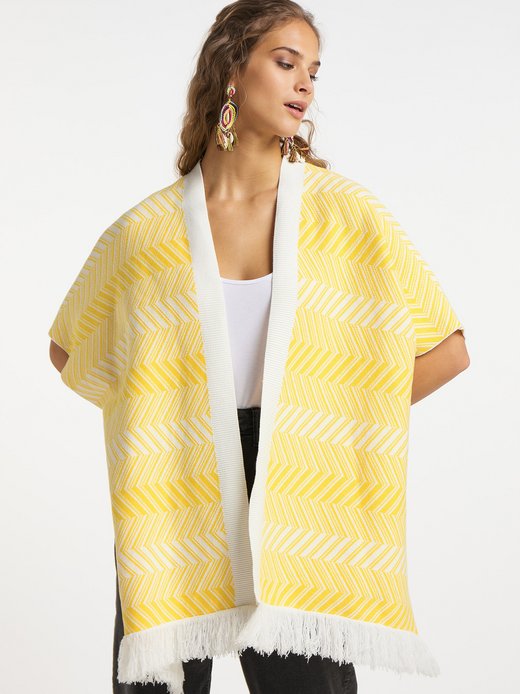 Damen Strickponcho