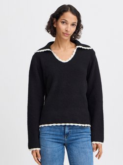 Artikelbild Damen Strickpullover - BYNINNA von B.Young in schwarz uni