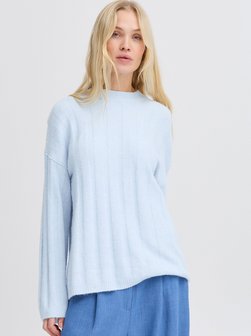 Artikelbild Damen Strickpullover - BYOMEA von B.Young in hellblau uni