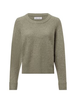 Artikelbild Damen Strickpullover - Nor o-n Short mit Alpaka- und Merinoanteil von Samsøe Samsøe in schilf uni