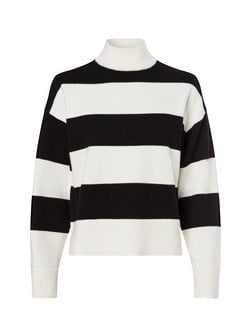 Artikelbild Damen Strickpullover - Sajittina_B von HUGO BLUE in schwarz weiß gestreift