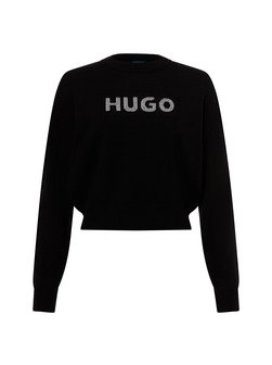 Artikelbild Damen Strickpullover - Slogerix _B von HUGO BLUE in schwarz uni